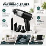 Portable 3-in-1 Vacuum Cleaner for Car, Home & Office | Strong Suction Mini Cleaner
