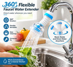 360° Rotating Flexible Faucet Extender | Direct Water Flow Anywhere