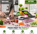 12-in-1 Vegetable Chopper | Multi-Function Food Slicer, Dicer & Cutter for Fast Kitchen Preparation