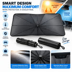 Car Sunshade Umbrella | Foldable Windshield Sun Shade for Heat & UV Protection