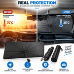 Car Sunshade Umbrella | Foldable Windshield Sun Shade for Heat & UV Protection
