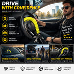 Car Steering Wheel Lock | Universal Anti-Theft Security Device for Cars, SUVs & Trucks
