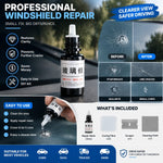 Windshield Repair Kit | DIY Glass Crack & Chip Repair Resin Kit for Car Windows