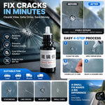 Windshield Repair Kit | DIY Glass Crack & Chip Repair Resin Kit for Car Windows