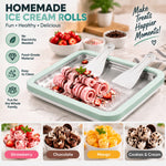Ice Cream Roll Maker Tray | Stainless Steel Frozen Yogurt & Dessert Making Plate