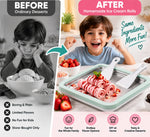 Ice Cream Roll Maker Tray | Stainless Steel Frozen Yogurt & Dessert Making Plate