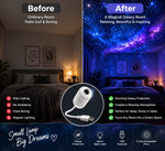 2-in-1 Galaxy Star Projector Night Light | USB LED Nebula Lamp for Bedroom Ambience