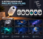 2-in-1 Galaxy Star Projector Night Light | USB LED Nebula Lamp for Bedroom Ambience