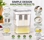 Greek Yogurt Maker | Yogurt Strainer Container for Fresh Homemade Protein-Rich Yogurt